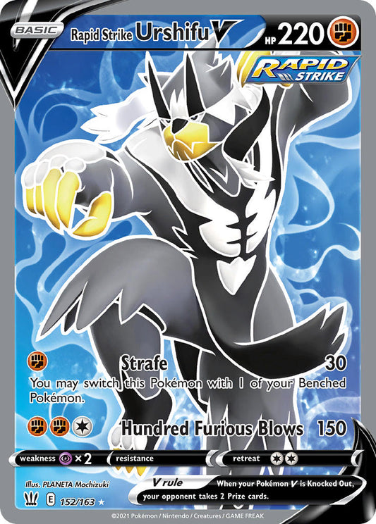 (152/163) Pokemon TCG Battle Styles Single: Rapid Strike Urshifu V  Ultra Rare