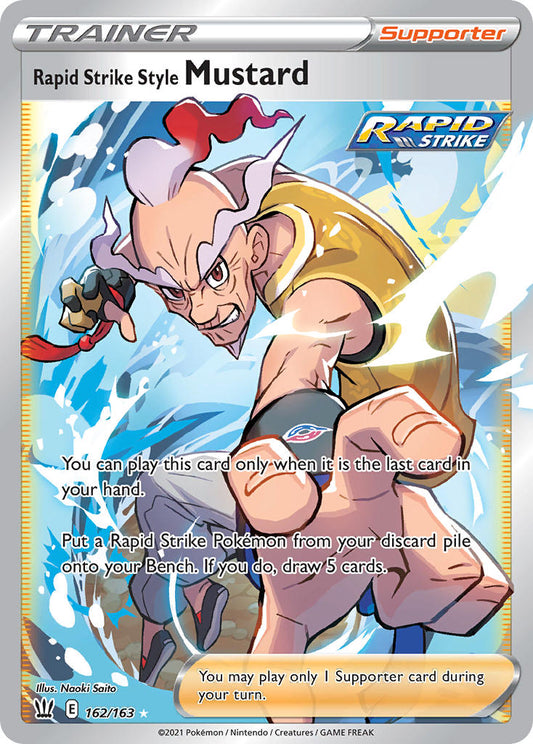 (162/163) Pokemon TCG Battle Styles Single: Rapid Strike Style Mustard  Ultra Rare