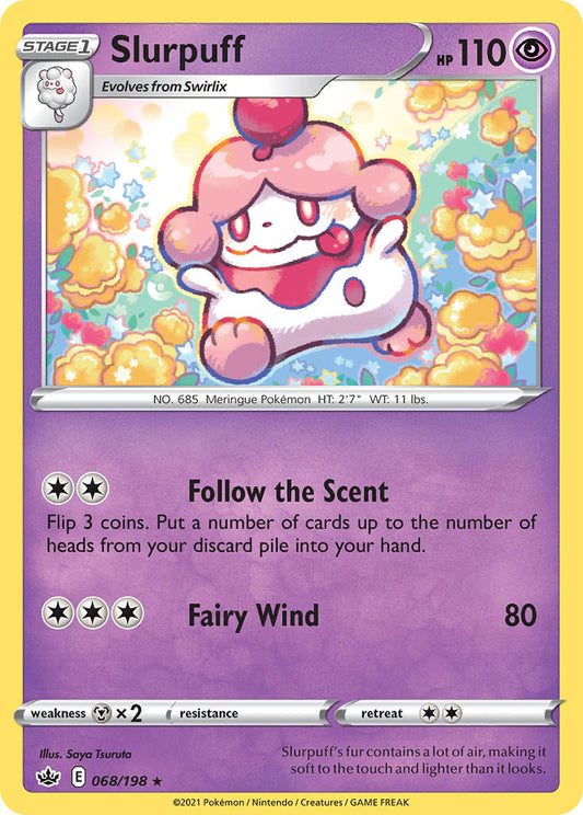 (068/198) Pokemon TCG Chilling Reign Single: Slurpuff  Rare