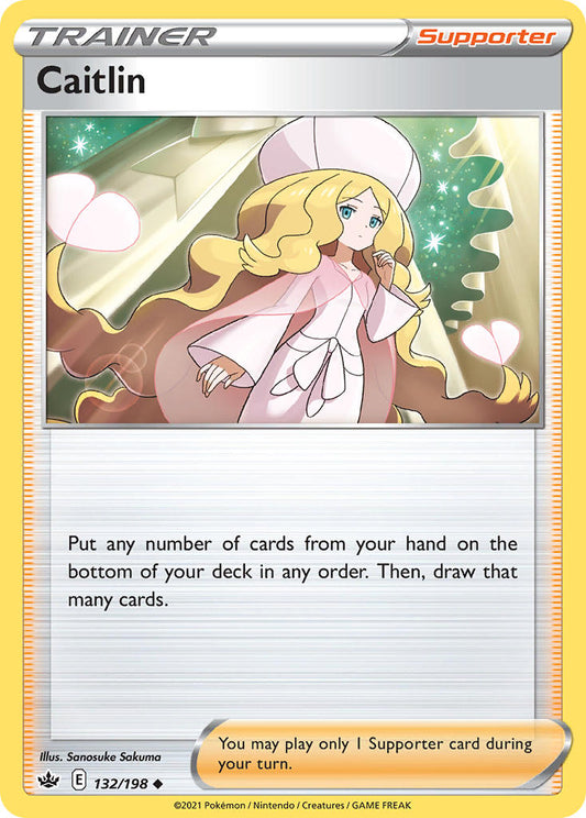 (132/198) Pokemon TCG Chilling Reign Single: Caitlin  Uncommon