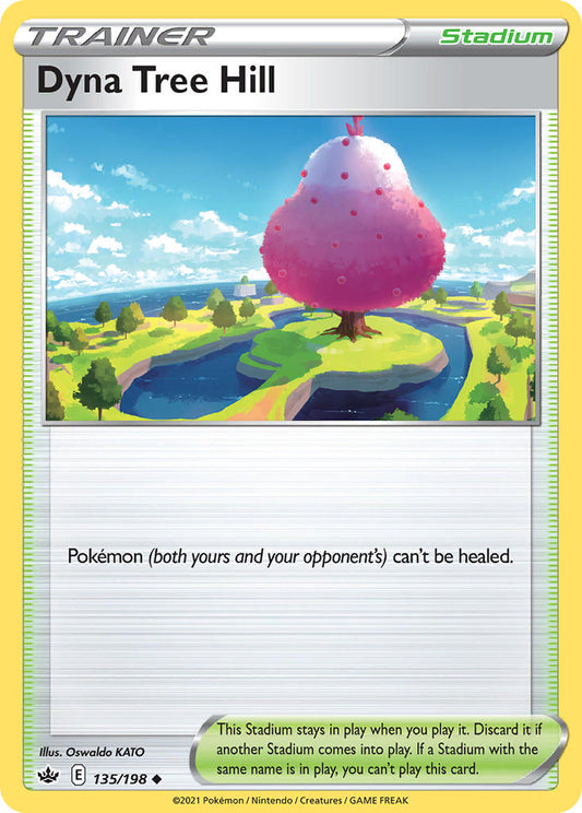 (135/198) Pokemon TCG Chilling Reign Single: Dyna Tree Hill Reverse Holo Uncommon
