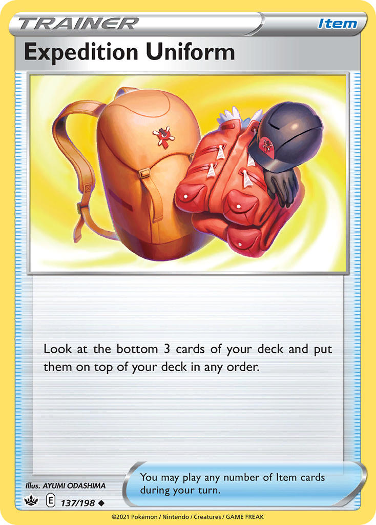 (137/198) Pokemon TCG Chilling Reign Single: Expedition Uniform Reverse Holo Uncommon