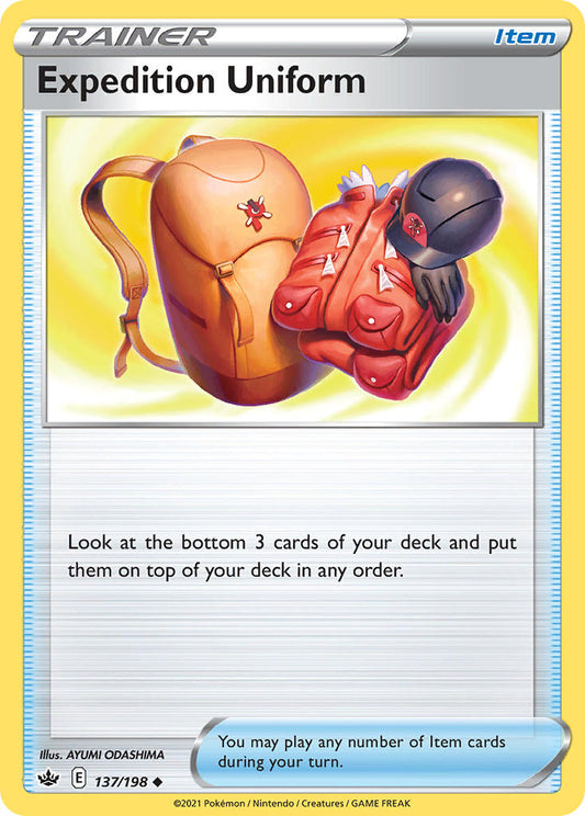 (137/198) Pokemon TCG Chilling Reign Single: Expedition Uniform Reverse Holo Uncommon
