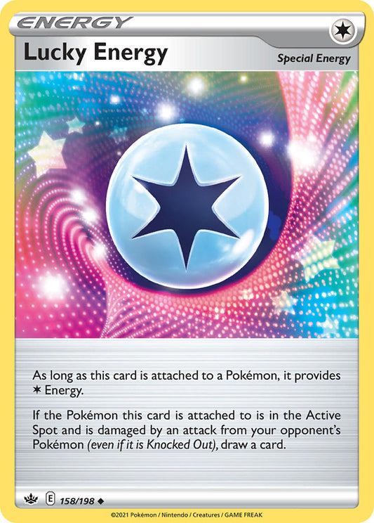 (158/198) Pokemon TCG Chilling Reign Single: Lucky Energy  Uncommon