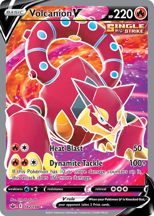 (162/198) Pokemon TCG Chilling Reign Single: Volcanion V  Ultra Rare
