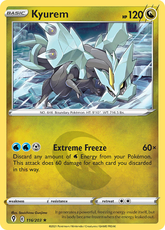 (116/203) Pokemon TCG Evolving Skies Single: Kyurem Reverse Holo Holo Rare