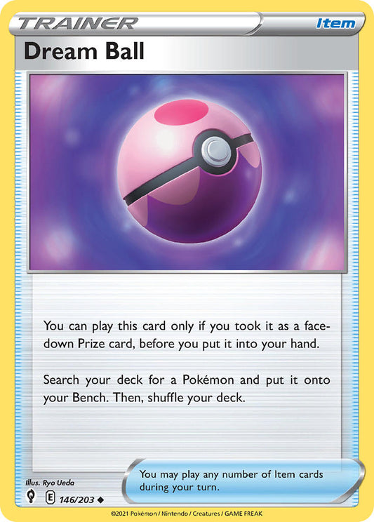 (146/203) Pokemon TCG Evolving Skies Single: Dream Ball  Uncommon