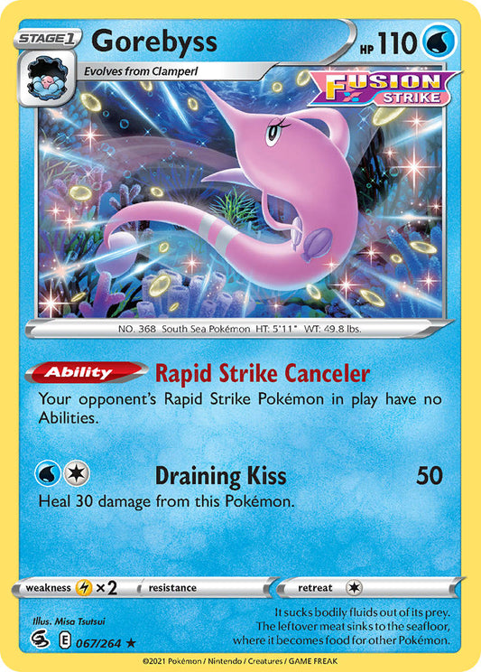 (067/264) Pokemon TCG Fusion Strike Single: Gorebyss Reverse Holo Rare