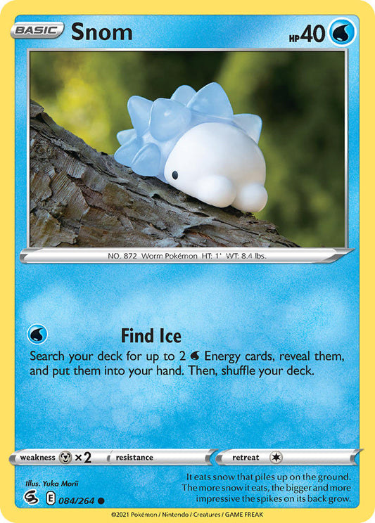 (084/264) Pokemon TCG Fusion Strike Single: Snom  Common