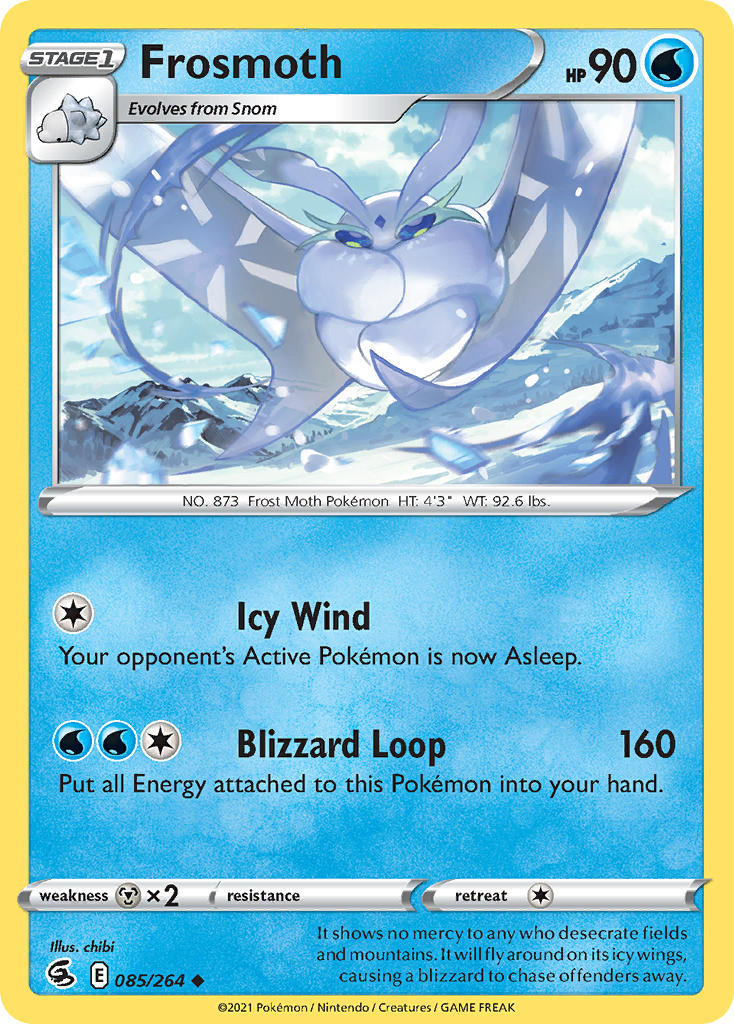 (085/264) Pokemon TCG Fusion Strike Single: Frosmoth  Uncommon