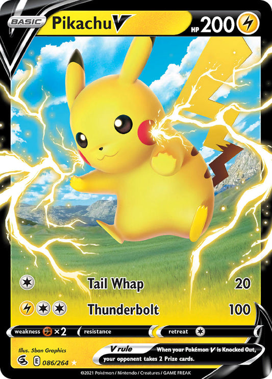 (086/264) Pokemon TCG Fusion Strike Single: Pikachu V  Ultra Rare