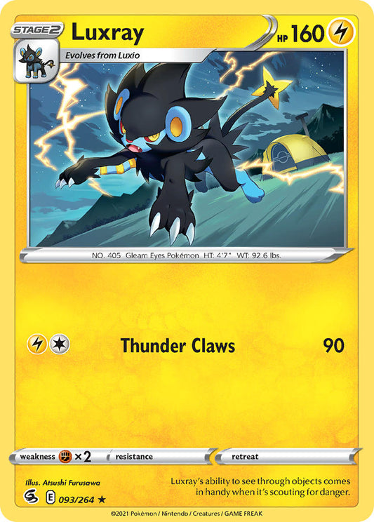 (093/264) Pokemon TCG Fusion Strike Single: Luxray  Rare
