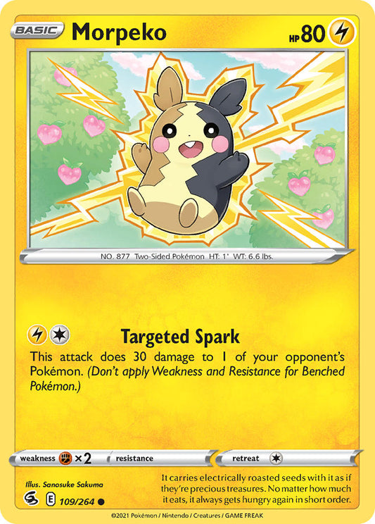 (109/264) Pokemon TCG Fusion Strike Single: Morpeko  Common