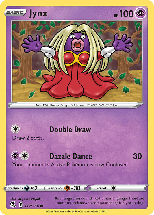 (112/264) Pokemon TCG Fusion Strike Single: Jynx  Common