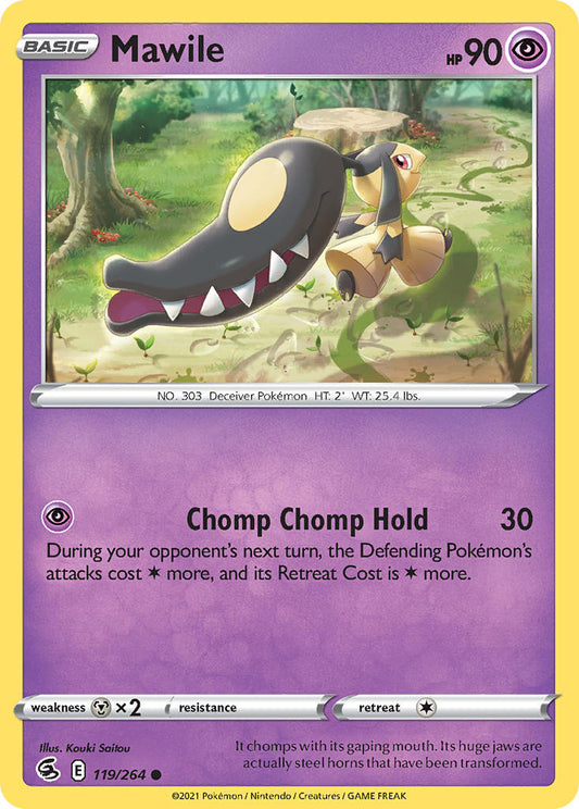 (119/264) Pokemon TCG Fusion Strike Single: Mawile  Common