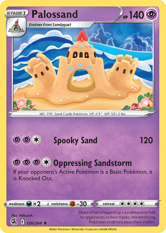 (126/264) Pokemon TCG Fusion Strike Single: Palossand Reverse Holo Rare