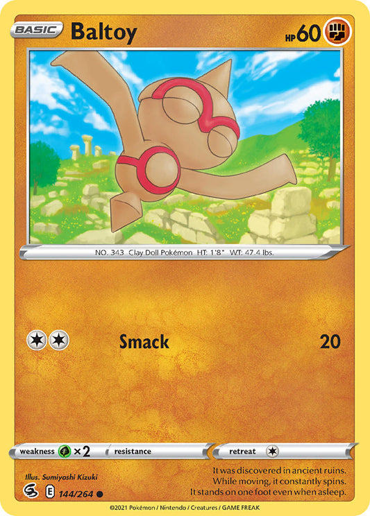(144/264) Pokemon TCG Fusion Strike Single: Baltoy  Common