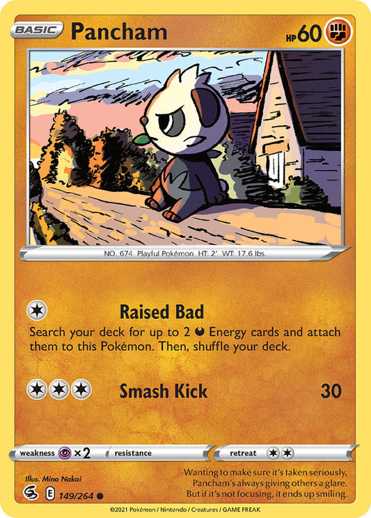 (149/264) Pokemon TCG Fusion Strike Single: Pancham  Common