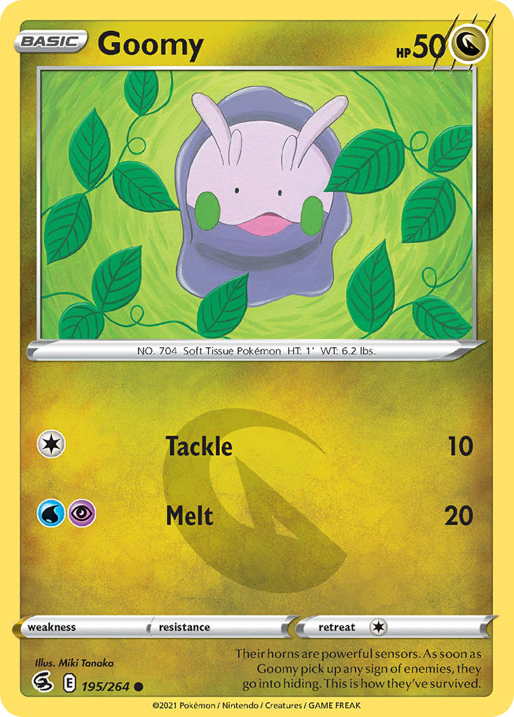 (195/264) Pokemon TCG Fusion Strike Single: Goomy  Common