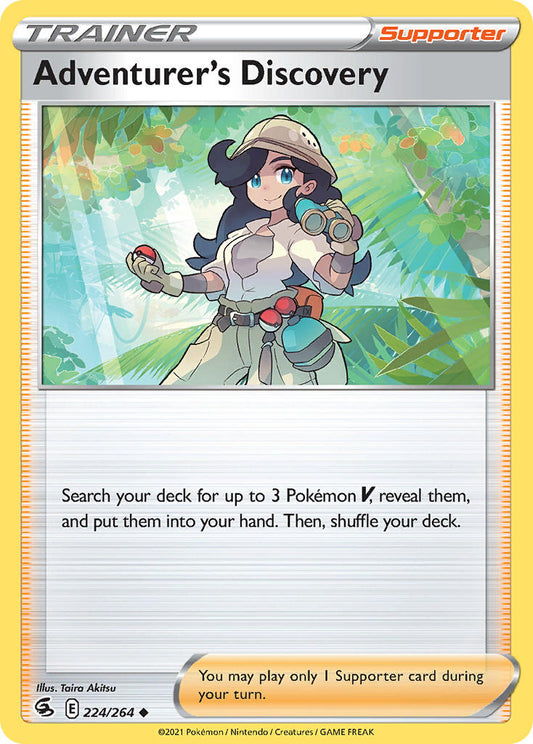 (224/264) Pokemon TCG Fusion Strike Single: Adventurer's Discovery Reverse Holo Uncommon