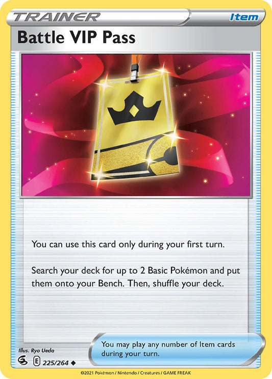 (225/264) Pokemon TCG Fusion Strike Single: Battle VIP Pass  Uncommon