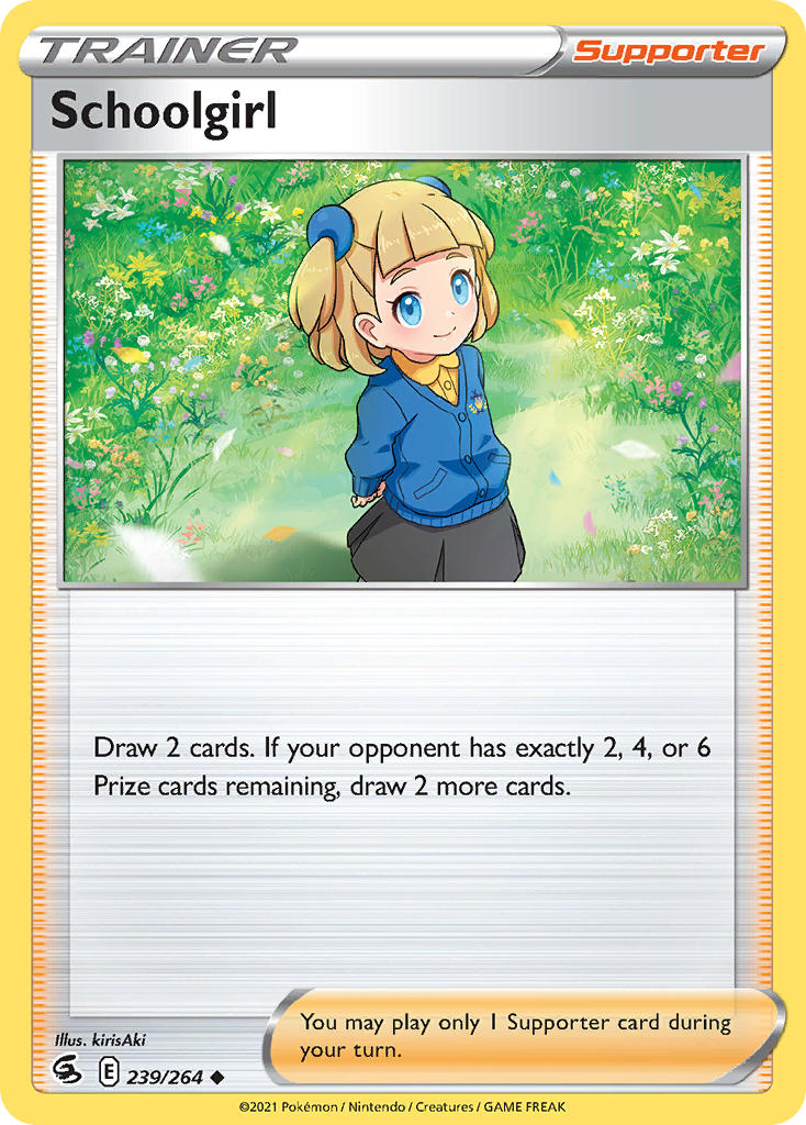 (239/264) Pokemon TCG Fusion Strike Single: Schoolgirl  Uncommon