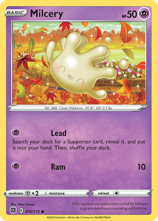 (070/172) Pokemon TCG Brilliant Stars Single: Milcery  Common