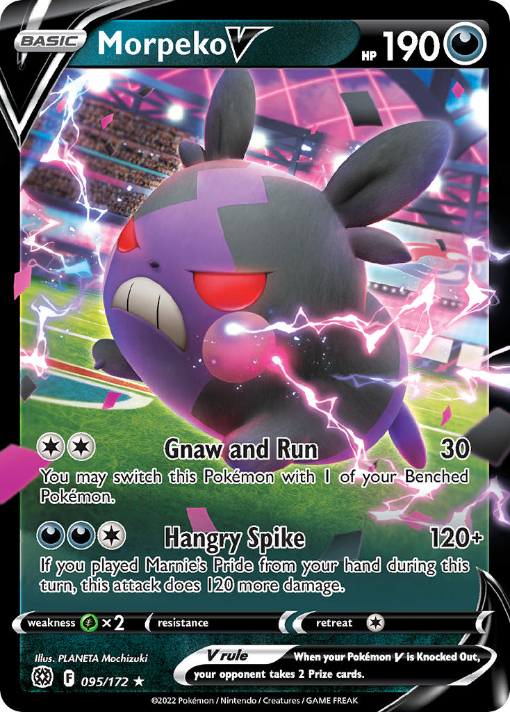 (095/172) Pokemon TCG Brilliant Stars Single: Morpeko V  Ultra Rare
