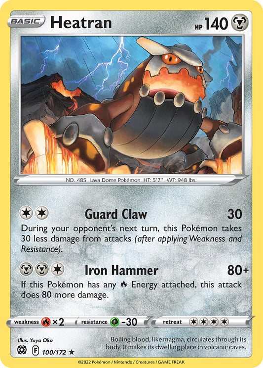 (100/172) Pokemon TCG Brilliant Stars Single: Heatran  Rare