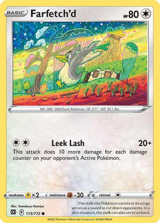 (115/172) Pokemon TCG Brilliant Stars Single: Farfetch'd  Common