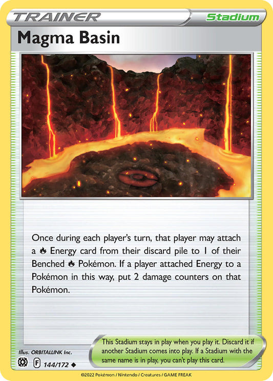 (144/172) Pokemon TCG Brilliant Stars Single: Magma Basin Reverse Holo Uncommon