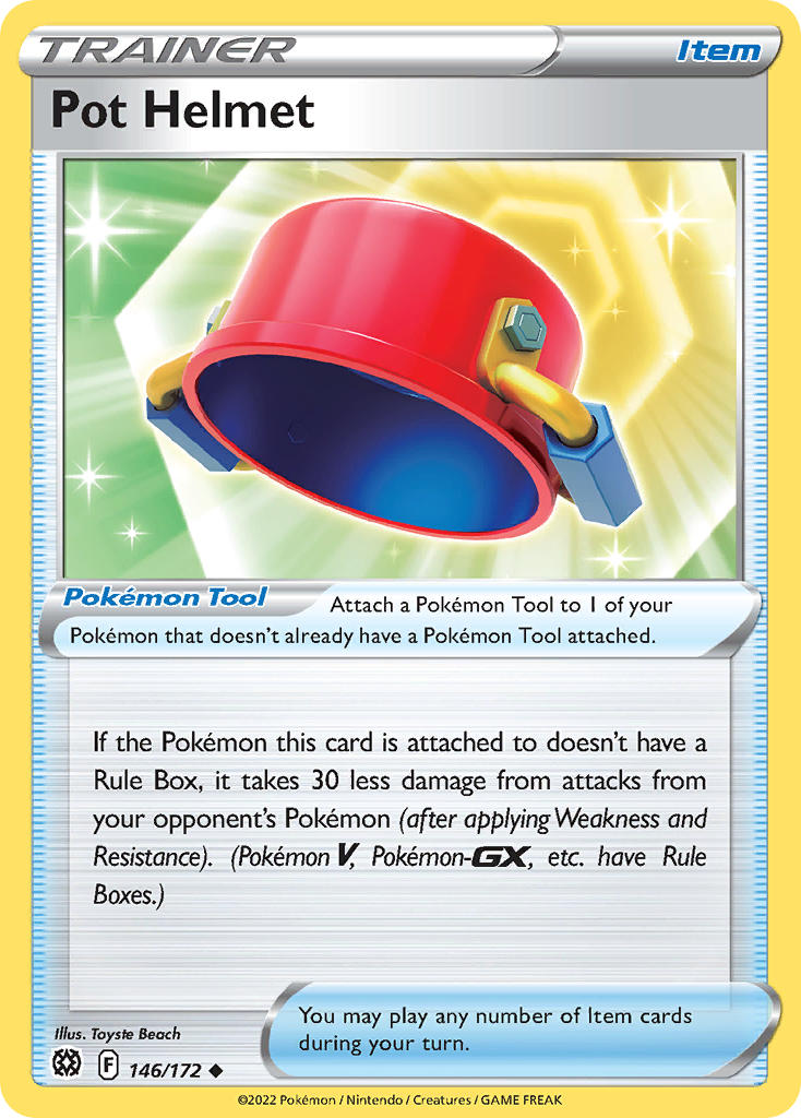 (146/172) Pokemon TCG Brilliant Stars Single: Pot Helmet  Uncommon