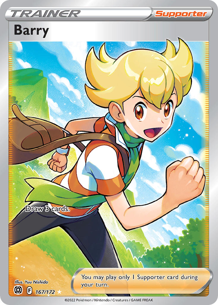 (167/172) Pokemon TCG Brilliant Stars Single: Barry  Ultra Rare