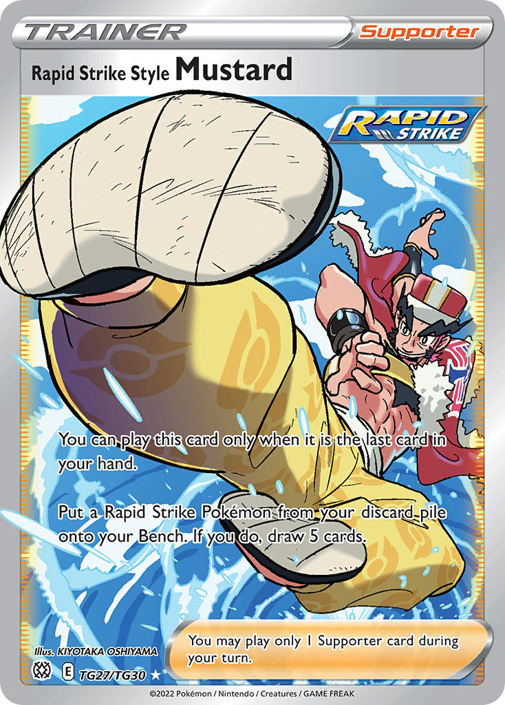 (TG27/TG30) Pokemon TCG Brilliant Stars Single: Rapid Strike Style Mustard  Ultra Rare