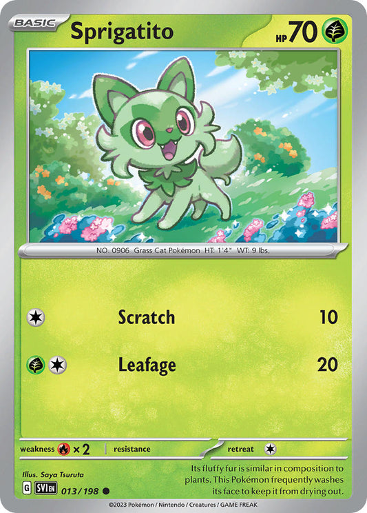 (013/198) Pokemon TCG Scarlet & Violet Single: Sprigatito   Promo