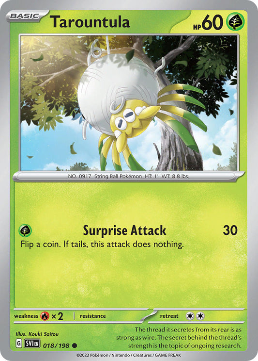 (018/198) Pokemon TCG Scarlet & Violet Single: Tarountula   Common