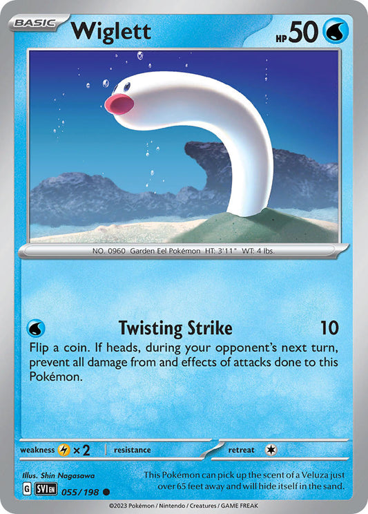 (055/198) Pokemon TCG Scarlet & Violet Single: Wiglett   Common