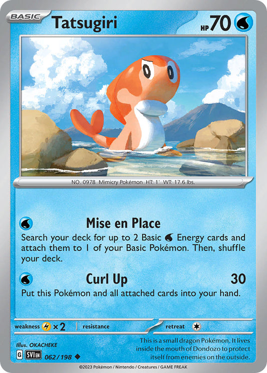 (062/198) Pokemon TCG Scarlet & Violet Single: Tatsugiri  Reverse Holo Uncommon