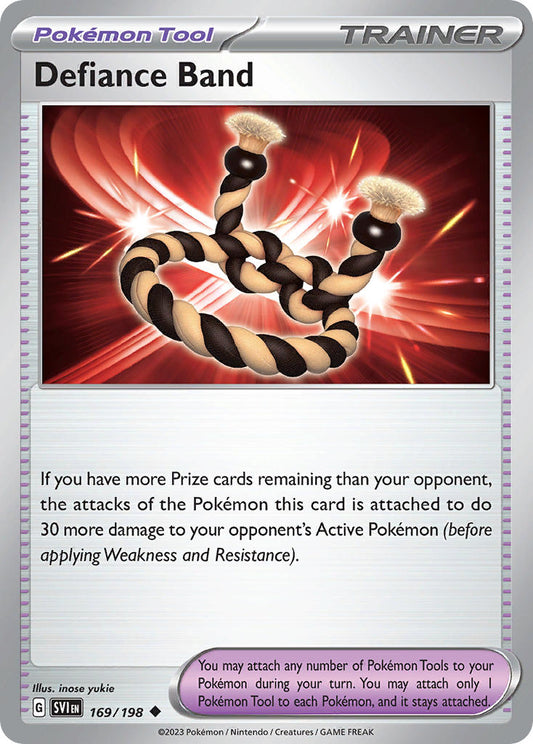 (169/198) Pokemon TCG Scarlet & Violet Single: Defiance Band Reverse Holo Uncommon