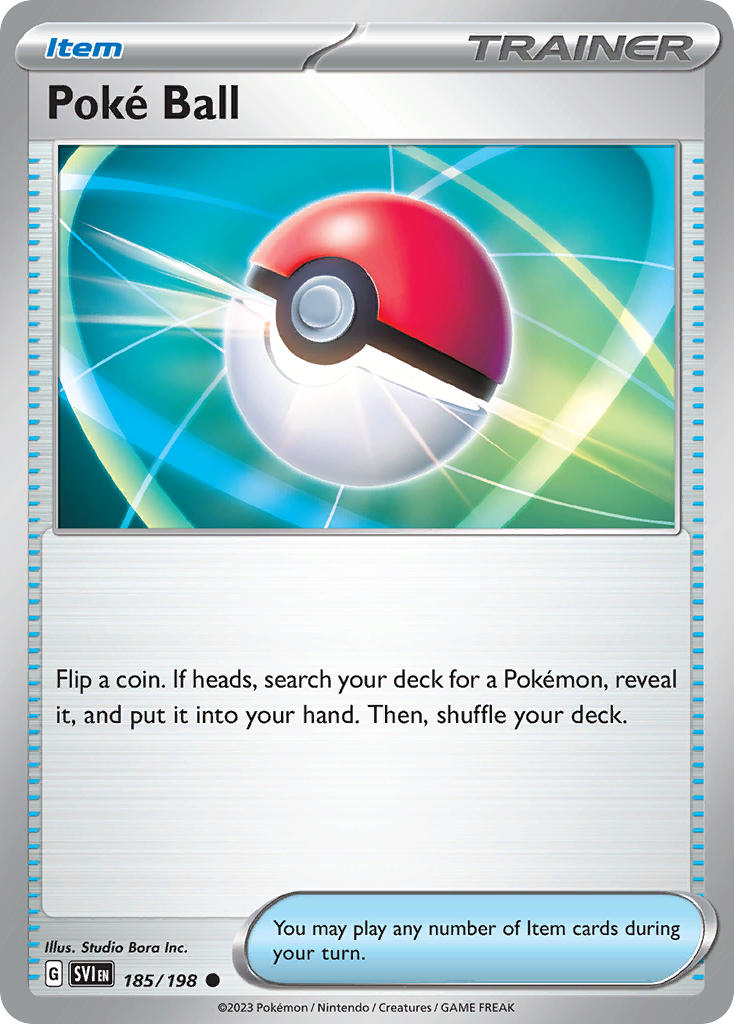 (185/198) Pokemon TCG Scarlet & Violet Single: Pok��� Ball  Common
