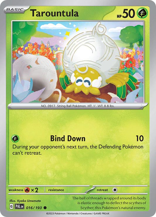 Pokemon TCG Paldea Evolved Single: Tarountula  Reverse Holo (016/193)