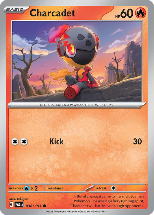 Pokemon TCG Paldea Evolved Single: Charcadet  Reverse Holo (038/193)