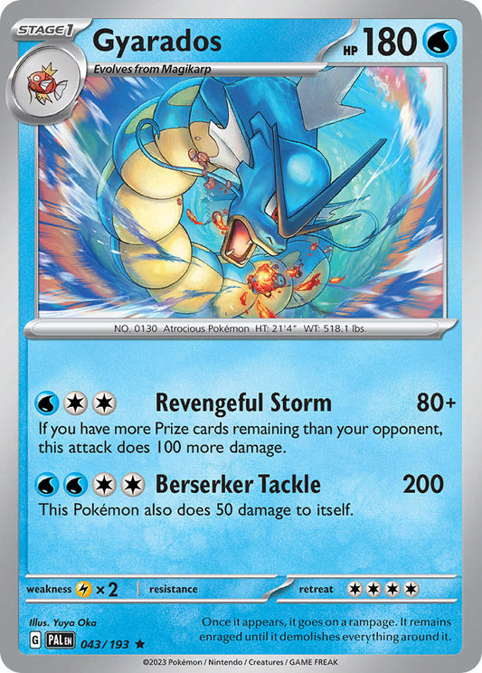 Pokemon TCG Paldea Evolved Single: Gyarados  Reverse Holo (043/193)