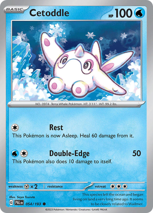 Pokemon TCG Paldea Evolved Single: Cetoddle  Reverse Holo (054/193)