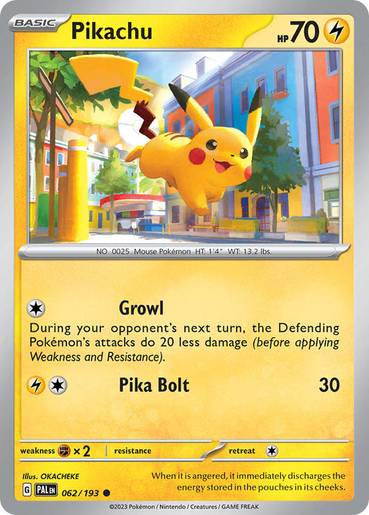Pokemon TCG Paldea Evolved Single: Pikachu  Non-Holo (062/193)
