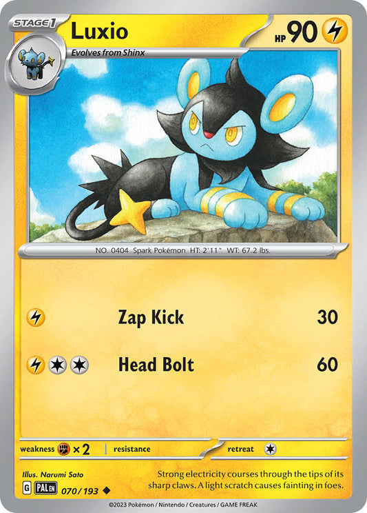 Pokemon TCG Paldea Evolved Single: Luxio  Non-Holo (070/193)