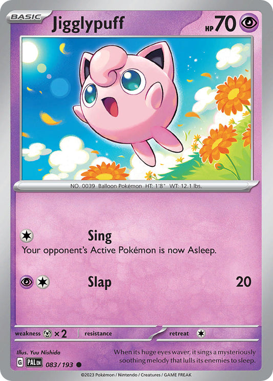 Pokemon TCG Paldea Evolved Single: Jigglypuff  Reverse Holo (083/193)