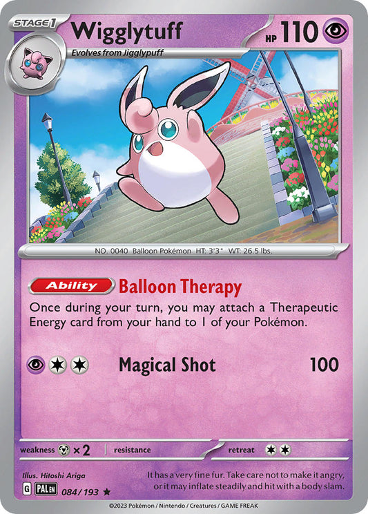 Pokemon TCG Paldea Evolved Single: Wigglytuff  Reverse Holo (084/193)