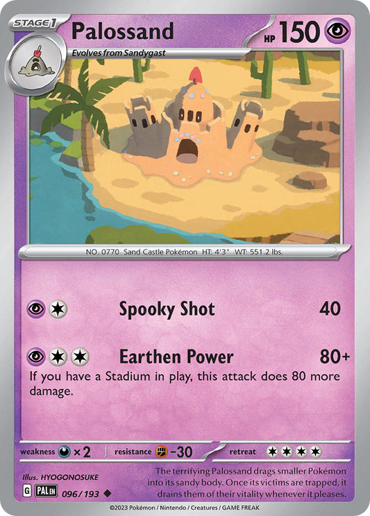 Pokemon TCG Paldea Evolved Single: Palossand  Reverse Holo (096/193)