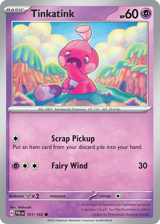Pokemon TCG Paldea Evolved Single: Tinkatink  Reverse Holo (101/193)